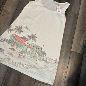 Vineyard Vines  Linen Anguilla Beach Cover Up Color:  White Cap Size: S NWT